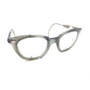 Sellstrom Vintage Smoke Gray Square Side Shields Eyeglasses Frames 150 Men Women